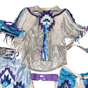 Native American Regalia Jingle Dress Powwow Dance Outfit Handmade Ribbonwork SEE